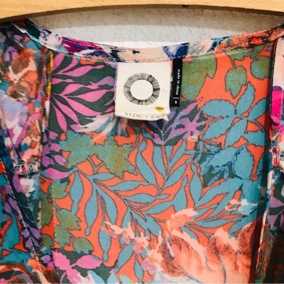 Akemi + Kin Valencia Dress From Anthropologie Floral Sz S - Picture 10 of 16